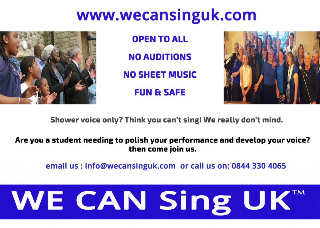 WE can sing